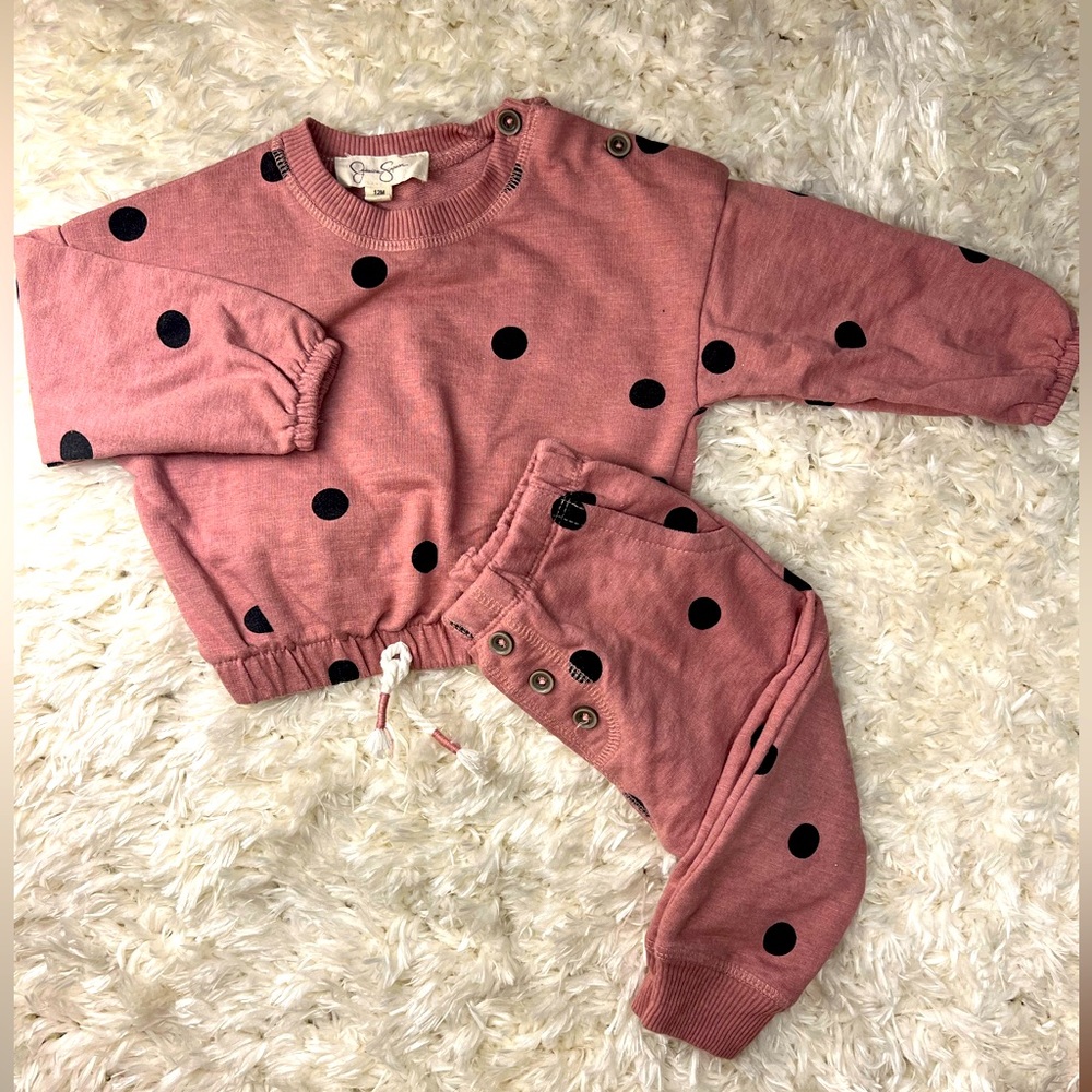 Polka dot sweatsuit